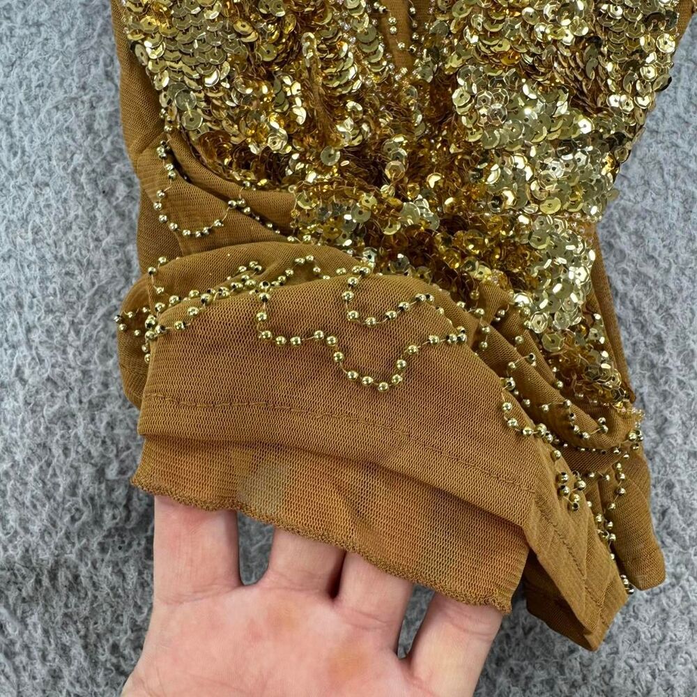 American-vintage Women's Gold and Brown Vest - Picture 4 of 8